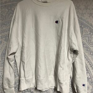 Champion White Crewneck Sweatshirt